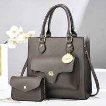 Women Top Handle Bags - 深灰 - 查看 4