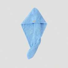 4 件装珊瑚绒柔软发巾，速干吸水菠萝纹理浴帽，成人适用