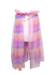 1 套心形皇冠头饰、披风、权杖、手套、项链、手镯、戒指、耳环服装配饰