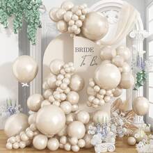 92 balões de areia branca perolada de tamanhos diferentes, balões bege perolados, arco de guirlanda em 18, 12, 10, 5 polegadas, marfim creme, boho, balão neutro para casamento, chá de panela, formatura, aniversário, noivado, aniversário - Multicolorido - Ver 7
