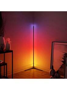 2/1pack Corner Floor Lamp, Smart RGB LED Floor Lamp With App And Remote Control, High Brightness Led, 16 Million Colors, Music Sync, Timer Setting, Mood Lighting, Ideal For Living Rooms, Bedrooms, Room Decor,Halloween