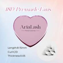 10D/12D/14D/16D/18D/20D 尖头底座 1000 片装 预制浓密睫毛延长 0.05 毫米 厚度 8-15 毫米 长度 - D 卷曲 - 自然柔软 - 手工嫁接假睫毛 适合专业人士使用 - D - 查看 36