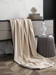 带孔眼的遮光窗帘，美观柔软，适用于房间遮光，带孔眼窗帘，客厅遮光窗帘，1 件装，米色，长 225 厘米，高 225 厘米 x 宽 140 厘米（每件面料重 130 克） - 米色 - 查看 5