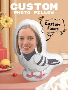 Poduszka ze zdjęciem na zamówienie, poduszka w kształcie gołębia, odpowiednia na urodziny, Dzień Ojca, Dzień Matki, Halloween, Boże Narodzenie, Wigilię, Walentynki, urodziny, spersonalizowany dzień, Dzień Zmarłych Żołnierzy, Święto Dziękczynienia, Wielkanoc, Prima Aprilis, karnawał, Dzień Otwartej Szkoły, Święto Narodowe, wielofunkcyjna, wielokrotnego użytku, ozdobna, wykwintna, stylowa, urocza, kolorowa, słodka, zabawna, spersonalizowana, spersonalizowana, unikatowa, idealny prezent dla niej, idealny prezent dla niego, na rocznice, na urodziny, lalki dla nastolatków i pluszaki