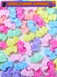 哥特式万圣节蝙蝠珠，多色蝙蝠饰品，可用于制作珠宝、DIY 手链、项链、耳环、工艺品配件、万圣节装饰品