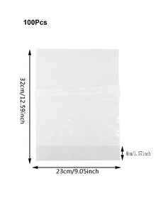 S/M/L 100个透明包装袋，带扎带的吐司面包袋，透明散装面包袋，用于自制面包的塑料烘焙袋，透明面包食品包装袋，透明塑料袋，用于糖果棒棒糖饼干包装玻璃纸袋，圣诞节婚礼生日派对装饰烘焙礼品袋 - 無色 - 查看 15