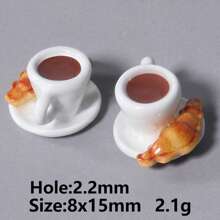 2 piezas/15 piezas/24 piezas Lindos dijes de aleación de zinc esmaltados con diseños 3D realistas de comida, animales, frutas, pasteles, sandía, corazón, cereza, chile, ideales para manualidades y elaboración de joyería