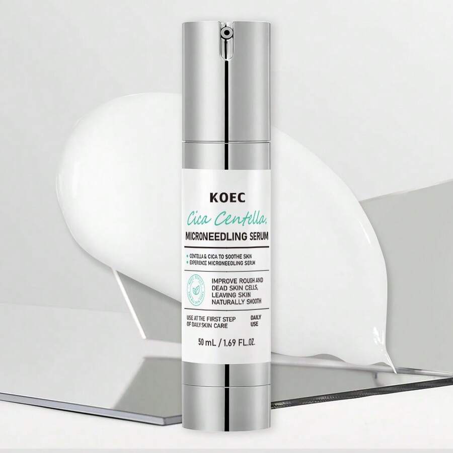KOEC 100毫升雪花草微针精华液，毛孔护理及去角质，蕴含外泌体及雪花草提取物，打造透亮肌肤，改善肤质，液体肌肤强化剂 - 白色 - 查看 1