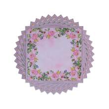 1 包 20 张花卉印花纸巾，一次性双层方形餐巾，适合生日、婚礼、派对主题、厨房和家庭使用