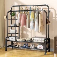 Heavy Duty Metal Double Rail Clothes Garment Hanging Rack Shelf Display Stand UK - White - View 7