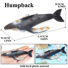 1件仿真迷你海洋动物模型海龟虎鲸海豚鲸鱼鲸鲨儿童认知教育玩具海洋海底世界主题派对装饰摆件