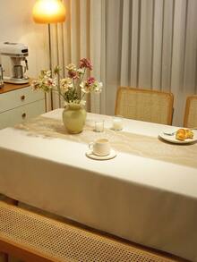 1 pieza Mantel de mesa a rayas minimalista, mantel rectangular impermeable para cocina, boda, mesa de café, adecuado para eventos de verano y otoño, disponible en múltiples tamaños