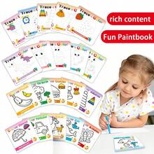 1 Set Of 10 Books 14cm * 14cm Children's Drawing Book Colorful Sketchbook Filler For Preschool Babies Cultivate The Ability To Draw Hands Rounded Corners Design Does Not Hurt The Hands Montessori Toys Classroom Teaching Aids - Multicolor - View 7