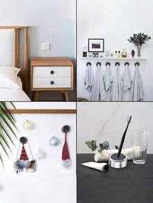 3 Stück selbstklebender wandmontierter Handtuchhalter, rund geformter Handtuchhalter für Badezimmer, Küche und Zuhause, geeignet für Wand, Schrank, Garage, ohne Bohren erforderlich, Heimdekoration, Party & Weihnachtsaufbewahrung