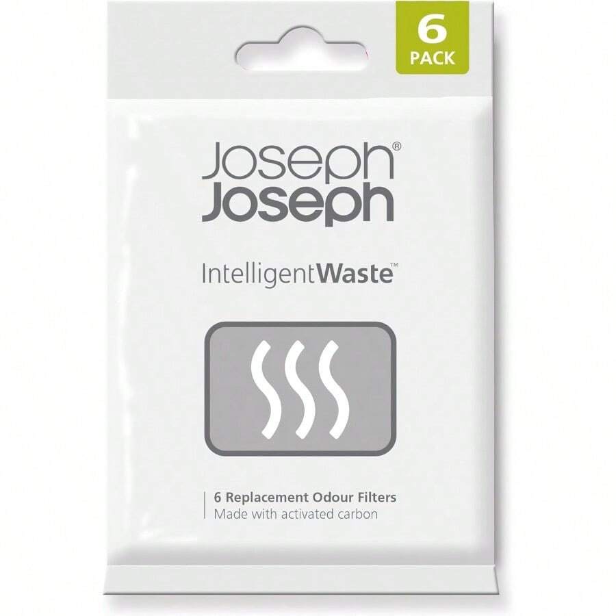 Joseph Joseph Trash Can Odor Filters Smell Absorbing Refills For Food Waste Caddy Compost Bin Activated Carbon Deodorizer Pack Of 6 - 6 個(1 包) - 查看 1
