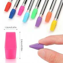 150er Pack bunte Bleistift-Radiergummis, Radiergummi-Kappen für Bleistifte, Schulmaterial, geeignet als Radiergummis für Lehrer