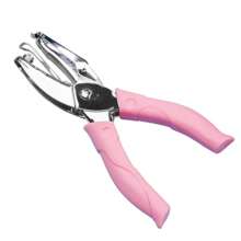 آلة ثقب ورق يدوية مغطاة بمطاط وردي، آلة ثقب ورق A4 أوراق فضفاضة، تثقب أشكال مختلفة بما في ذلك شكل القلب والنجمة والثقب الدائري الكبير والمتوسط والصغير، لوازم مكتبية ولوازم مدرسية