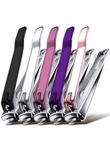ANDVICTORY 2/4Pcs Nail Clippers Toenail Clippers Fingernail Clipper Set Carbon Steel Ultra Sharp Sturdy Curved Edge Cutter Trimmer Finger Nail Clip For Adults Men Women Nail Cleaner - Multicolor - View 4