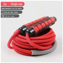 Coardă de sărit pentru fitness și slăbit, potrivită pentru toate persoanele, coardă de sărit reglabilă, miez de frânghie împletită din nailon de înaltă rezistență, rotație la 360° fără încurcare - Multicolor - Vizualizare 11