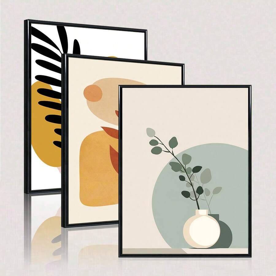 1pc & 3pcs 12*16 Inch Multi-Color Photo Frames, Fits 30*40cm Photos, Minimalist Style, Lightweight Material, Suitable For Bedroom, Study, Hallway Wall Decor, Without Photo Paper