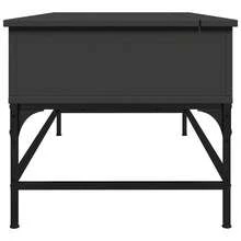 Couchtisch Schwarz 100x50x45 cm Holzwerkstoff und Metall - Schwarz - Übersicht 5
