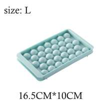 1 个带盖 9.2 英寸/5.8 英寸圆形冰格，制冰机，33 个连续冰格，冰箱冰球制作器模具，适用于冰柜厨房配件