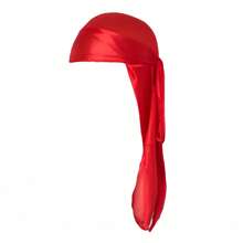 Menl Durag Solid Color Elastic SilkPirate Hat.Fashionable And Comfortable For Casual Sports Outdoor Activities, Breathable And Soft,Unisex Headscarf Pirate Hat Pirate Costume