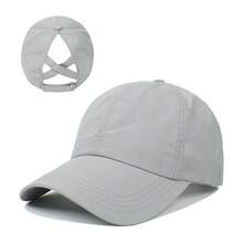 1pc Quick Drying Ponytail Baseball Cap, Sun Protection Cap, Women's Sports Cap, Camping Cap, Hiking Cap - Multicolor - View 7