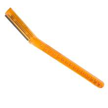 Pacote com 2 lâminas de barbear de cor aleatória, aparador de sobrancelhas com lâmina de aço inoxidável, ferramenta profissional para aparar sobrancelhas, modelador de sobrancelhas afiado, ferramenta para aparar sobrancelhas e maquiagem, tesoura portátil unissex para aparar sobrancelhas