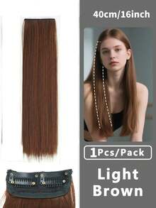 1pc Women's Invisible Seamless Toupee Hairpiece, Thick Voluminous Toppers, Basic Hair Extension Piece For Side And Crown Hair Enhancement - 彩色 - 查看 20