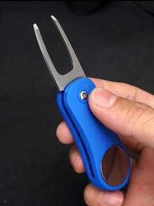 Golf Divot Repair Tool With Magnetic Ball Marker, Metal And Foldable Design - Multicolor - View 33