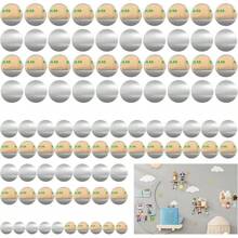 50-Pack Mellbree Self-Adhesive Metal Plates For Tonie, Strong Magnetic Force For Secure Hold, For Kids Room Decoration And Tonie Figure Storage (20 Mm Diameter, 0.4 Mm)
