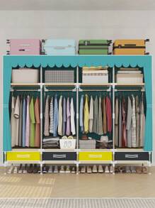 Large Capacity Drawer Storage, Suitable For Multi-Person Households, Reinforced Steel Tube Construction For Stability, Easy To Assemble And Durable