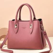 Women Top Handle Bags - 粉色 - 查看 4