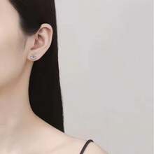 4ct Total Moissanite 3pcs Jewelry Set For Women | 1ct Ring + 1ct Necklace + 2x1ct Earrings | Wedding & Engagement Collection | Perfect For Daily Wear, Dating & Gifting To Lovers, Friends, Family