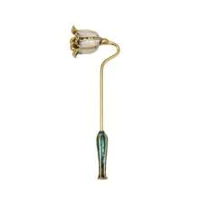 1 pieza Apagavelas elegante con mango largo, accesorio de metal para velas, apagador de llama del pabilo, decoración del hogar, regalo