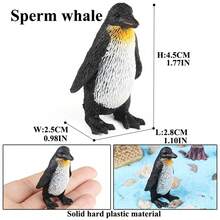 1件仿真迷你海洋动物模型海龟虎鲸海豚鲸鱼鲸鲨儿童认知教育玩具海洋海底世界主题派对装饰摆件