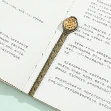 9件复古干花书签，耐用的金属材质，独特的干花镶嵌设计，为阅读和记录增添文学气息，适合作为爱花读者和学生的生日或返校礼物 - 銅色 - 查看 8