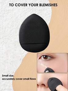 YZIMENG Set di 15/12/7/5 pennelli trucco YISE, set di 5 pennelli trucco a doppia estremità, pennelli trucco piatti e tondi di base per fondotinta liquido, cipria, blush, ombretto, correttore, set di 7 spugnette trucco inclusi 2 mini, 3 cuscinetti vellutati a triangolo, 3 mini cuscinetti ad aria per ritocchi perfetti di trucco, viaggio e feste