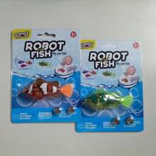 2 Pcs/4 Pcs Electronic Pet Fish, Interactive Robot Electric Fish Toys, Baby Bath Toys,Waterproof LED Light Electronic Fish, Speeding Up And Slowing Down Sway In Water, Twist Tail In A Lifelike Manner,Education, Halloween, Christmas, And Thanksgiving Gifts, Easter Gifts