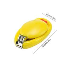 2件/1件婴儿指甲钳，卡通小鸡图案，不锈钢材质，用于婴儿日常护理