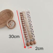 1pc Handmade Fabric Pacifier Chain, Pacifier Teether Anti-Lost Hanging Strap