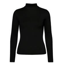 Women's Blouse With High Round Neck And Long Sleeves Cacharrel Style Basic Solid Color Casual Or Office Wear Autumn Winter Fashion