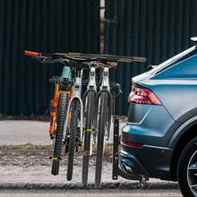 Hitch Bike Rack Mounts For 4/2 Bikes, 2" Hitch Receiver, 143 Lbs Load, Tilt Release, Rubber Straps For Car, SUV, RV - Black - View 5