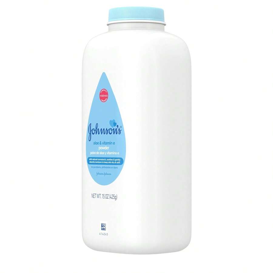 Powder With Naturally Derived Cornstarch, Aloe & Vitamin E For Delicate Skin, Hypoallergenic, Free Of Parabens, Phthalates & Dyes For Gentle Baby Skin Care, 15 Oz - 蘆薈和維生素 E - 查看 1