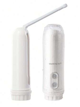  WeWi HLTH Bidé portátil de viaje IPX6 a prueba de agua con rociador eléctrico de bidet con película de descompresión automática y ajuste de boquilla de 180 grados. Hay cuatro colores a elegir (140ml)(2AAA) Adecuado para mujeres embarazadas, madres y bebés. Rociador eléctrico para inodoro para higiene personal, cuidado postparto calmante/tratamiento de hemorroides y perineo.