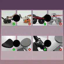 Abdominal Wheel Elbow Support Automatic Recoil Abdominal Muscle Wheel With Timer + Knee Protection Mat - Black - View 8