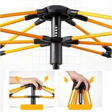 Camping Tent Automatic Opening Design With 2 Mesh Windows Dome Structure Sturdy Tent Poles UV-Proof 2-3 Person With Storage Bag - Cream - View 4