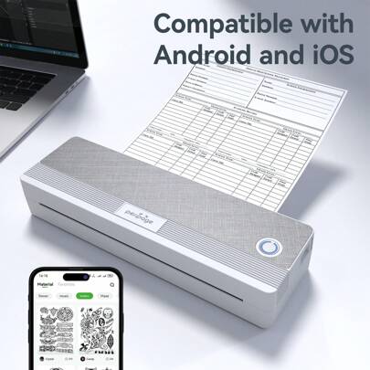 PeriPage Il dispositivo è una stampante termica portatile perpage P81 - compatta, standby, note (diverse dimensioni)