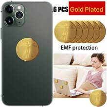 6/3/1pc Anti Radiation Protector Shield EMF Protection 26 Mm Round Cell Phone Sticker EMR Blocker Protection Stickers For Mobile Phones Computers Laptops Electronic Devices Supplies